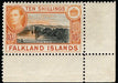 Falkland Islands 1938-50 10s black and orange SG162a