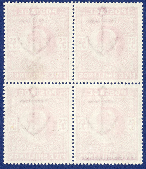 Great Britain 1911 5s carmine, SG318