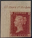 Great Britain 1857 1d Carmine-rose PL67 SG40var