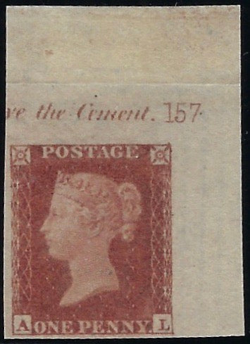 Great Britain 1841 1d Red brown PL157. SG8VAR
