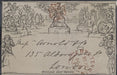 Great Britain 1840 - May 12th 1d Mulready Letter Sheet from CHELTENHAM to LONDON