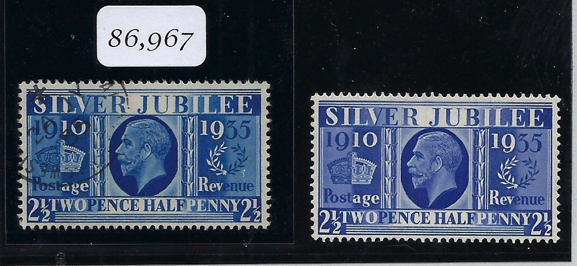 Great Britain 1935 2½d Prussian blue, SG456a