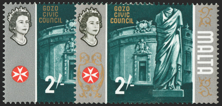 MALTA 1965-70 2s 'Gozo Civic Council' error, SG343b