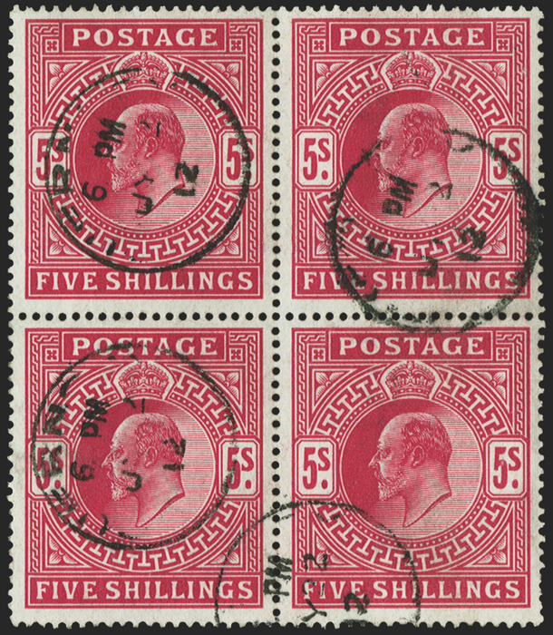 Great Britain 1911 5s carmine, SG318