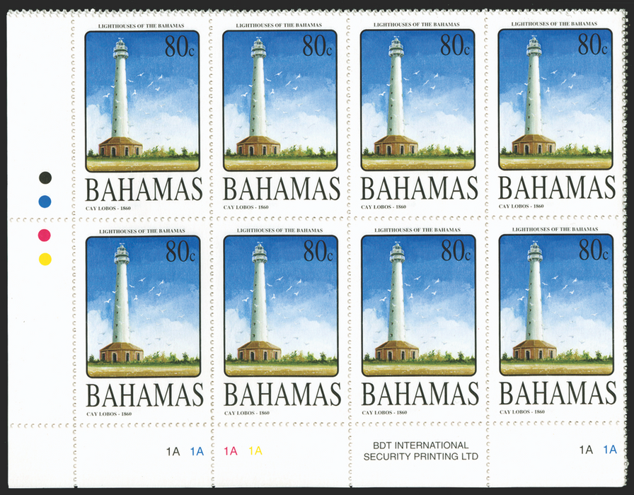 BAHAMAS 2005 Lighthouses set of 5 to 80c (UNUSED), SG1396/400