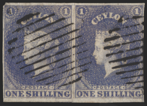 CEYLON 1857-59 1s slate-violet, SG10