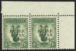 AUSTRALIA B.C.O.F. 1946-48 grey-green (UNUSED), SGJ5c