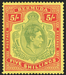 BERMUDA 1938-53 pale green and red/yellow (UNUSED), SG118a