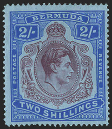 BERMUDA 1938-53 2s deep purple and ultramarine/grey-blue (UNUSED) SG116bc