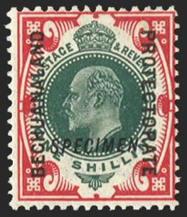 BECHUANALAND 1904-13 green and carmine (SPECIMEN), SG71s