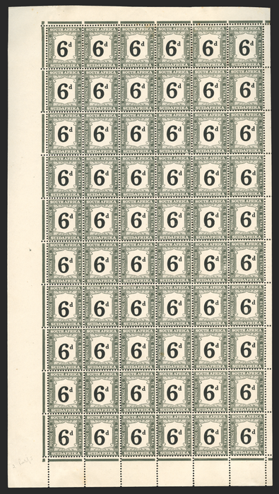 SOUTH AFRICA 1927-28 6d black and slate Postage Dues, SGD21