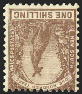 Australia New South Wales 1907 1s purple-brown, SG362