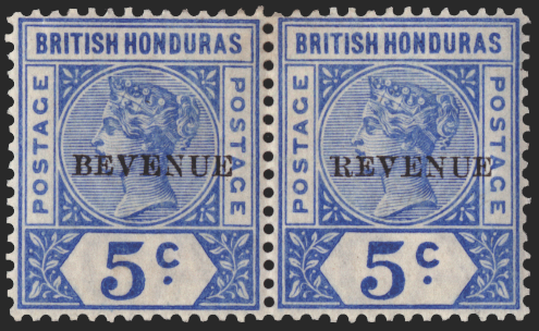 BRITISH HONDURAS 1899 5c ultramarine (UNUSED), SG66a