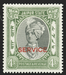 I.F.S. JAIPUR 1932-37 4a black and grey-green Official, SGO20