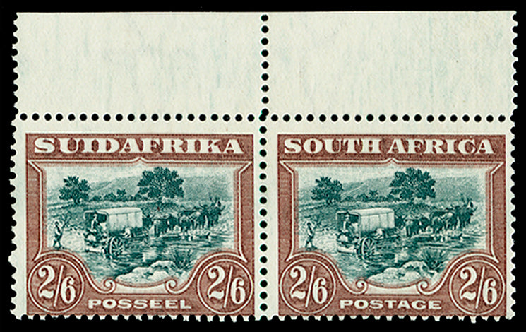 SOUTH AFRICA 1930-45 2s6d green and brown, SG49