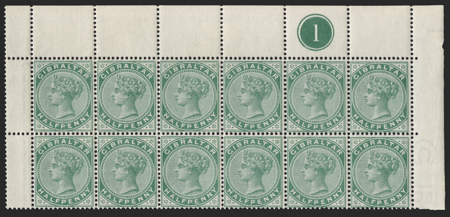 GIBRALTAR 1898 ½d grey-green, SG39
