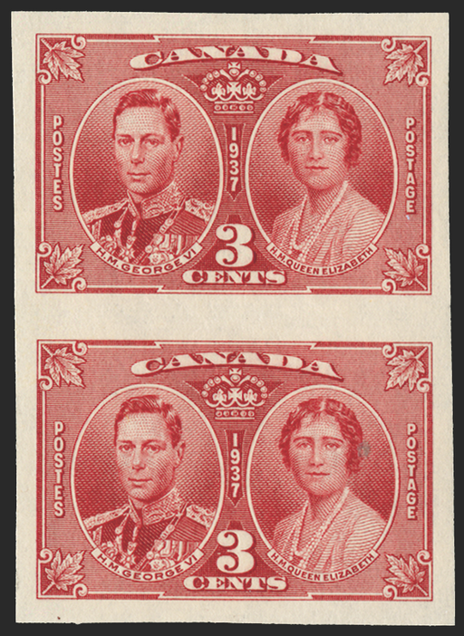 CANADA 1937 Coronation 3c carmine (PROOF), SG356