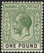 BAHAMAS 1921-37 £1 green and black (UNUSED), SG125
