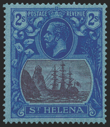 ST HELENA 1922-37 2s purple and blue/blue variety, SG108c