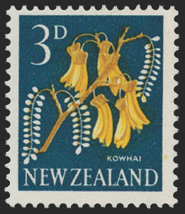 NEW ZEALAND 1960-66 3d 'Kowhai' error, SG785b