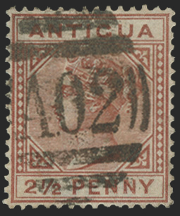 Antigua 1882 2½d red-brown, SG22b