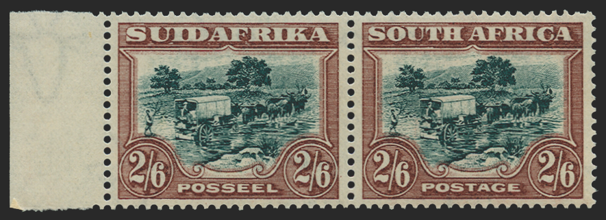 SOUTH AFRICA 1930-44 2s6d green and brown, SG49