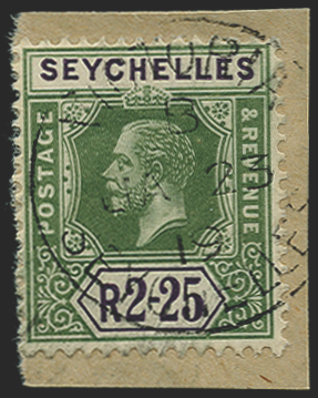 Seychelles 1917-22 2r25 yellow-green and violet, SG96