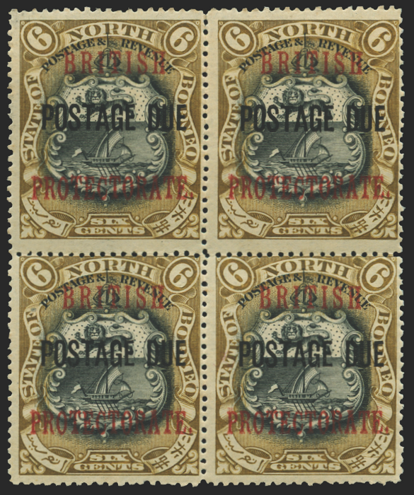 North Borneo 1902-12 6c black and bistre-brown Postage Due, SGD42d