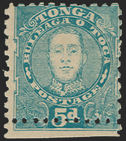 Tonga 1895 5d blue, SG34c