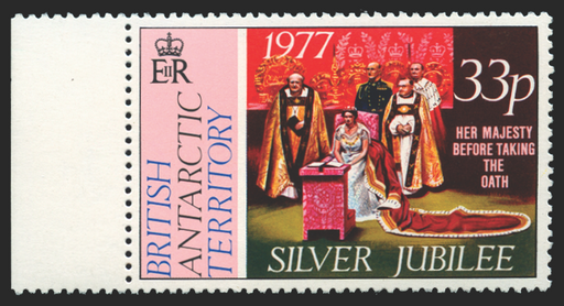 British Antarctic Territory 1977 Silver Jubilee 33p wmk to right, SG85w