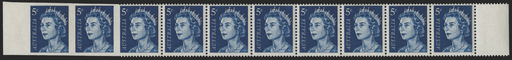 AUSTRALIA 1966-73 5c deep blue error, SG386c/cb