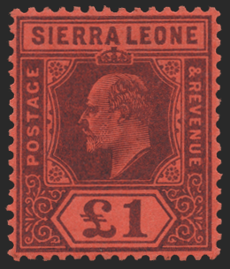 Sierra Leone 1903 £1 purple/red, SG85