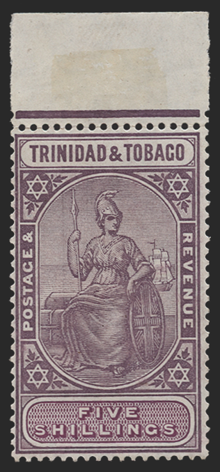 TRINIDAD & TOBAGO 1913-23 5s dull and purple and mauve, SG155