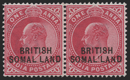 Somaliland Protectorate 1903 1a carmine variety, SG26/d