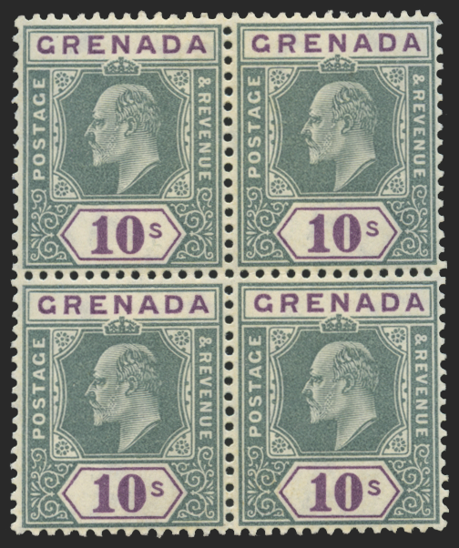 Grenada 1904-06 10s green and purple, SG76