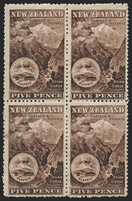 New Zealand 1902-7 5d black-brown, SG323