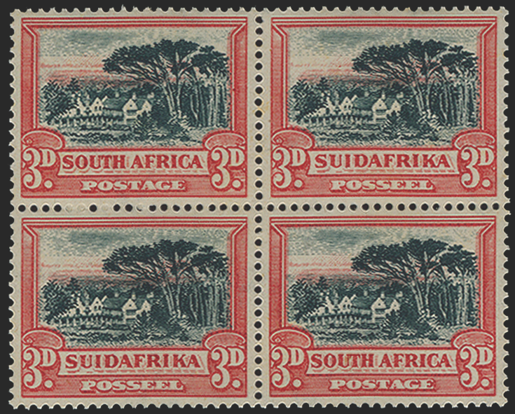 SOUTH AFRICA 1930-45 3d black and red, SG45