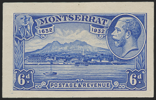 MONTSERRAT 1932 Tercentenary 6d die proof, SG90