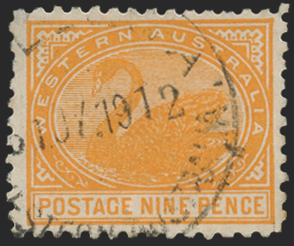 Australia 1905-12 9d orange variety, SG157b