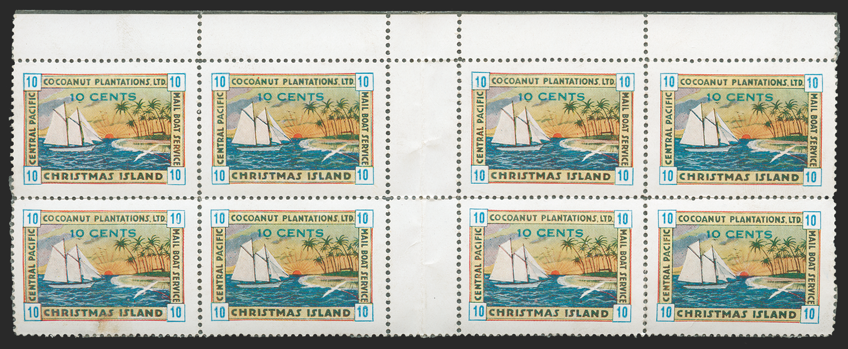 GILBERT & ELLICE ISLANDS Christmas Island 1914-38 10c local