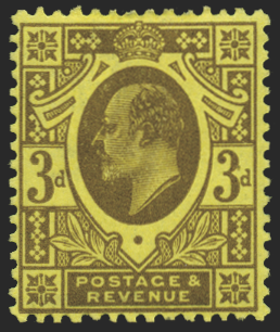 Great Britain 1911 3d purple/lemon, SG277