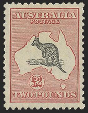 AUSTRALIA 1929-30 £2 Kangaroo W7, SG114