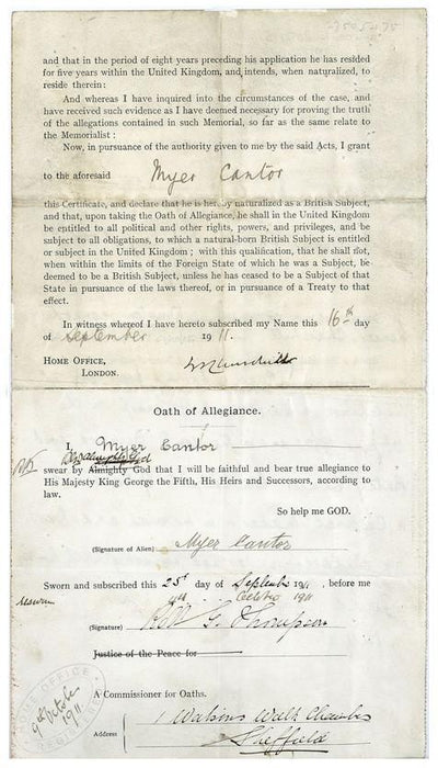 Winston Churchill Signed Document 