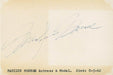 Marilyn Monroe Autograph on Card