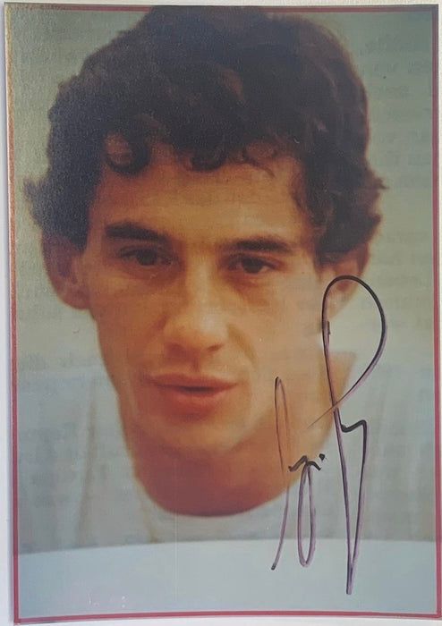 Ayrton Senna signed photograph