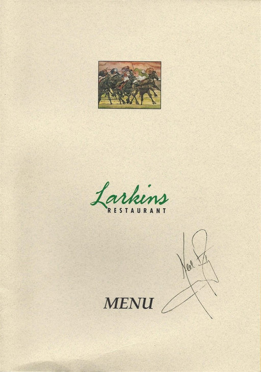 Neil Armstrong Signed Menu 