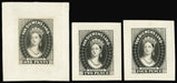 TASMANIA 1854 Perkins Bacon die proofs (SG14,15,17)