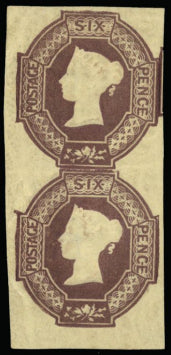 Great Britain 1854 6d Dull lilac (watermark reversed), SG59