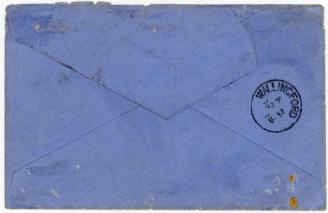 Falkland Islands 1878 (FE 15) cover (blue envelope) to Wallingford, Berkshire, SGFR2