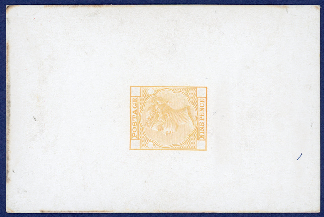 Great Britain 1873 9d die proof (type B), SG110var